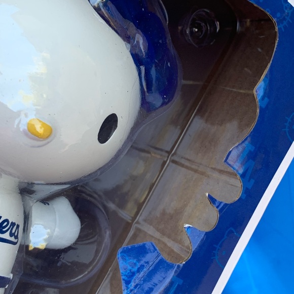 2023 LA Dodgers Collectible Blue and White Hello Kitty Bobblehead Figure - Picture 10 of 14